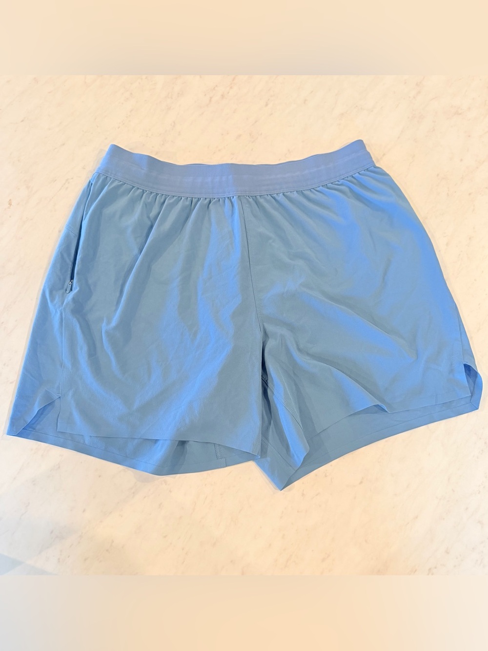 all in motion Light Blue Men's Athletic Running Shorts